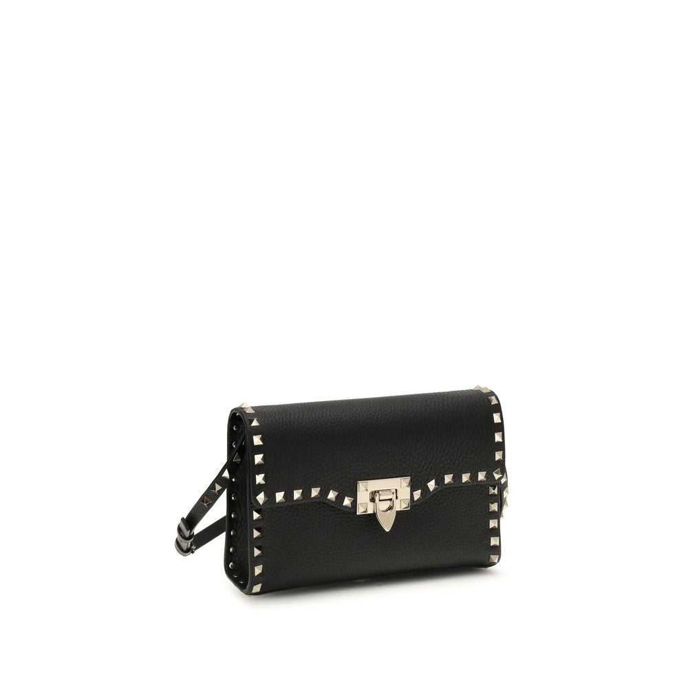 Valentino Garavani Rockstud Small Crossbody Bag - Black Calfskin