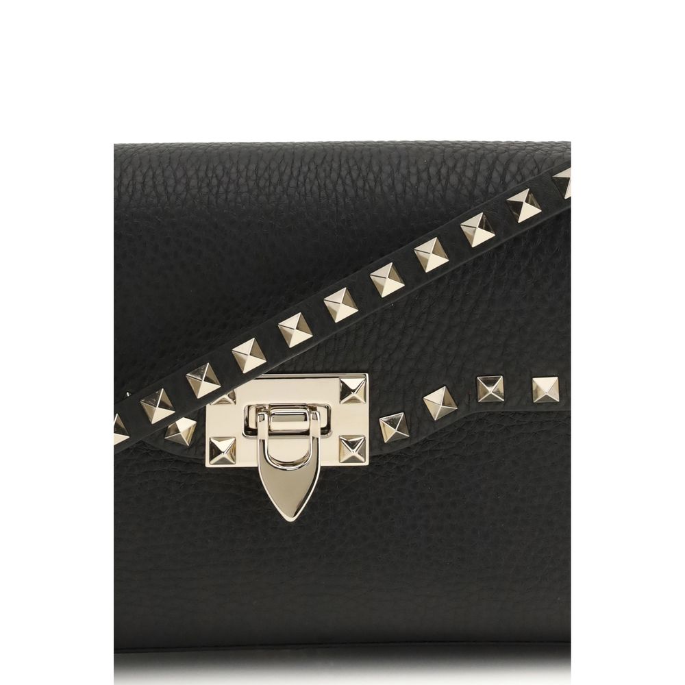 Valentino Garavani Rockstud Small Crossbody Bag - Black Calfskin