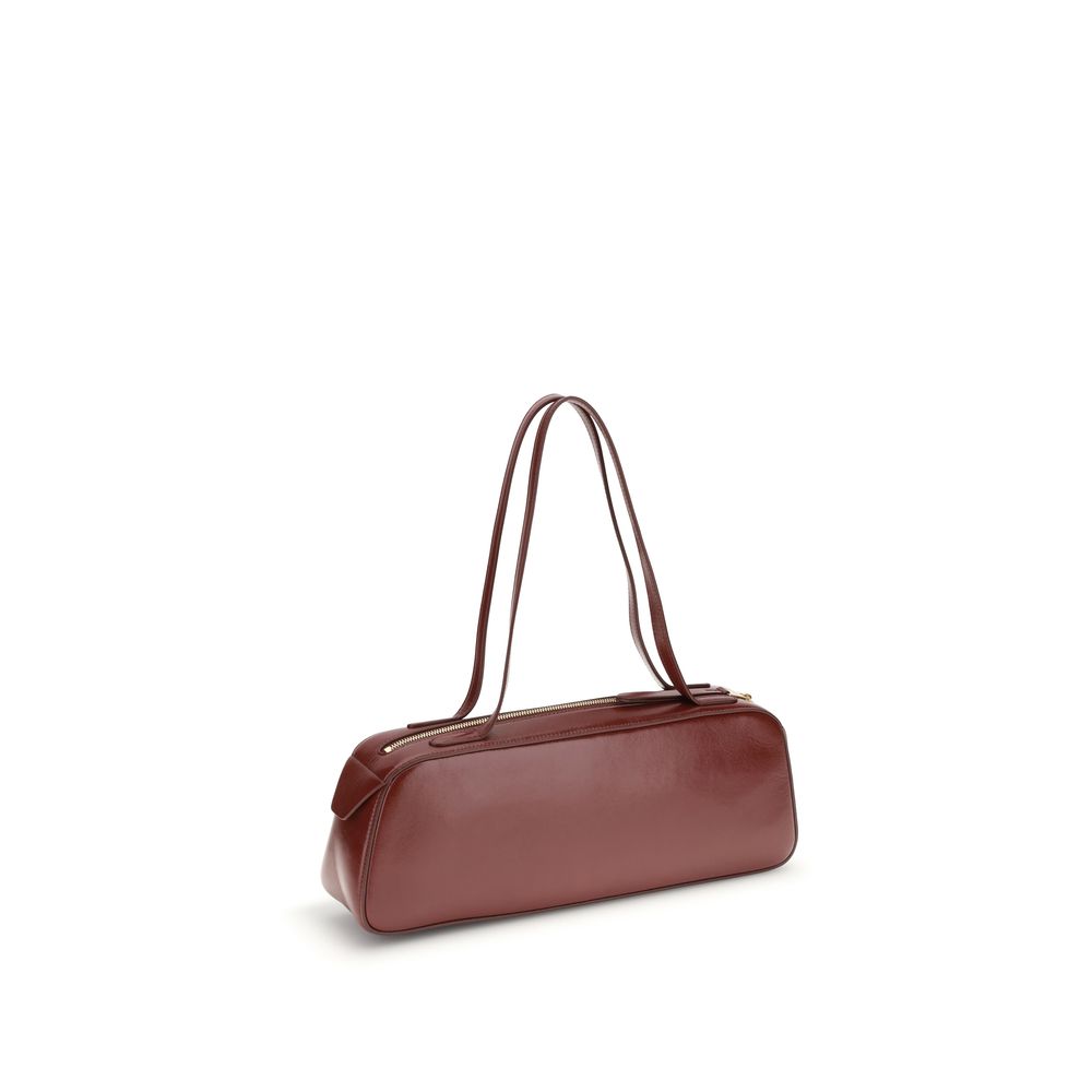 Khaite Simona Shoulder Bag - Red Crackle Patent Leather
