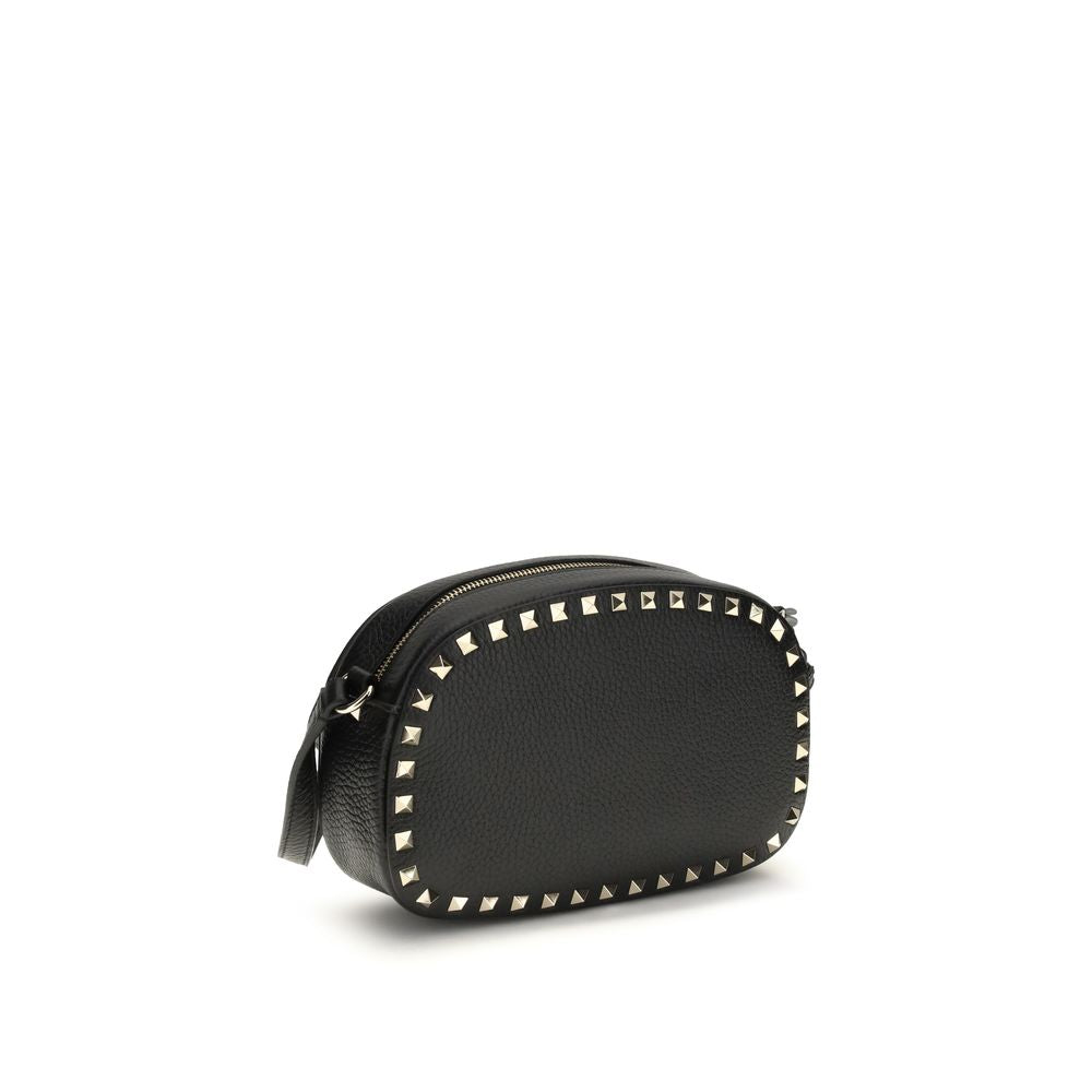 Valentino Garavani Rockstud Mini Crossbody Bag - Black Grainy Calfskin