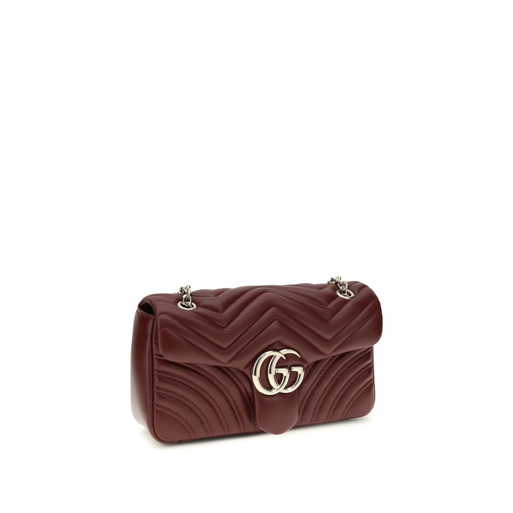 Gucci GG Marmont Medium Shoulder Bag - Rosso Ancora Red