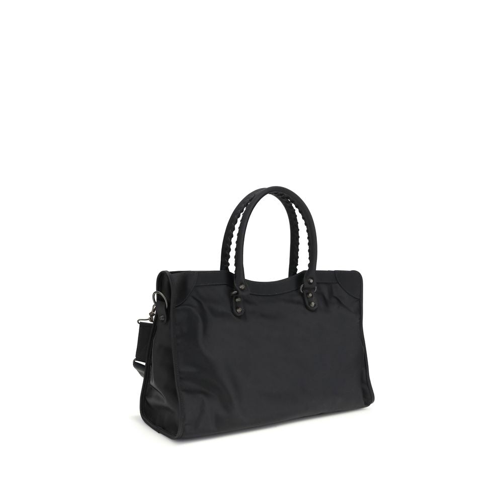 Balenciaga Men's Le City Bag Large in Black Nylon