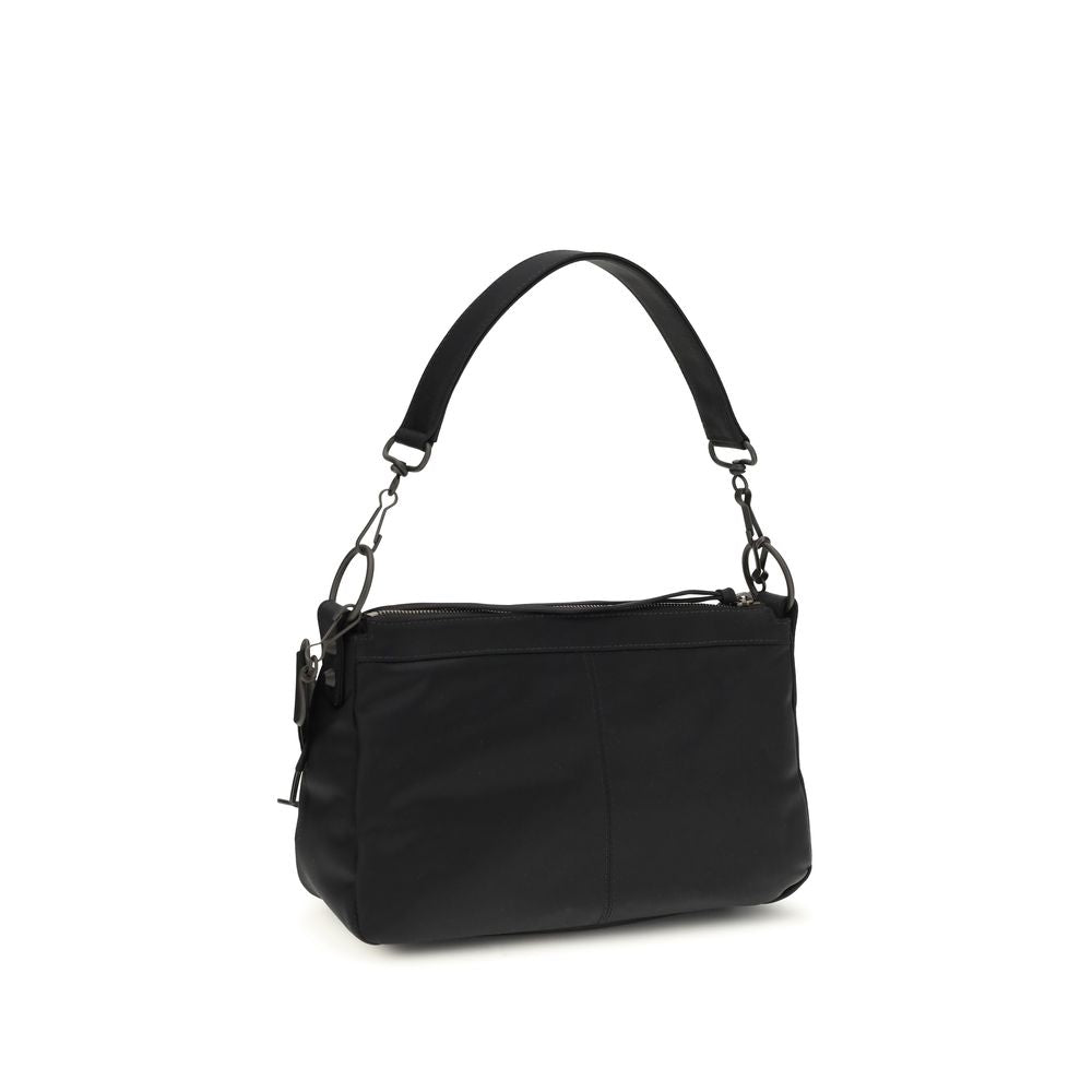 Balenciaga Men's Le City Moto Small Bag - Black Nylon with Brass Hardware