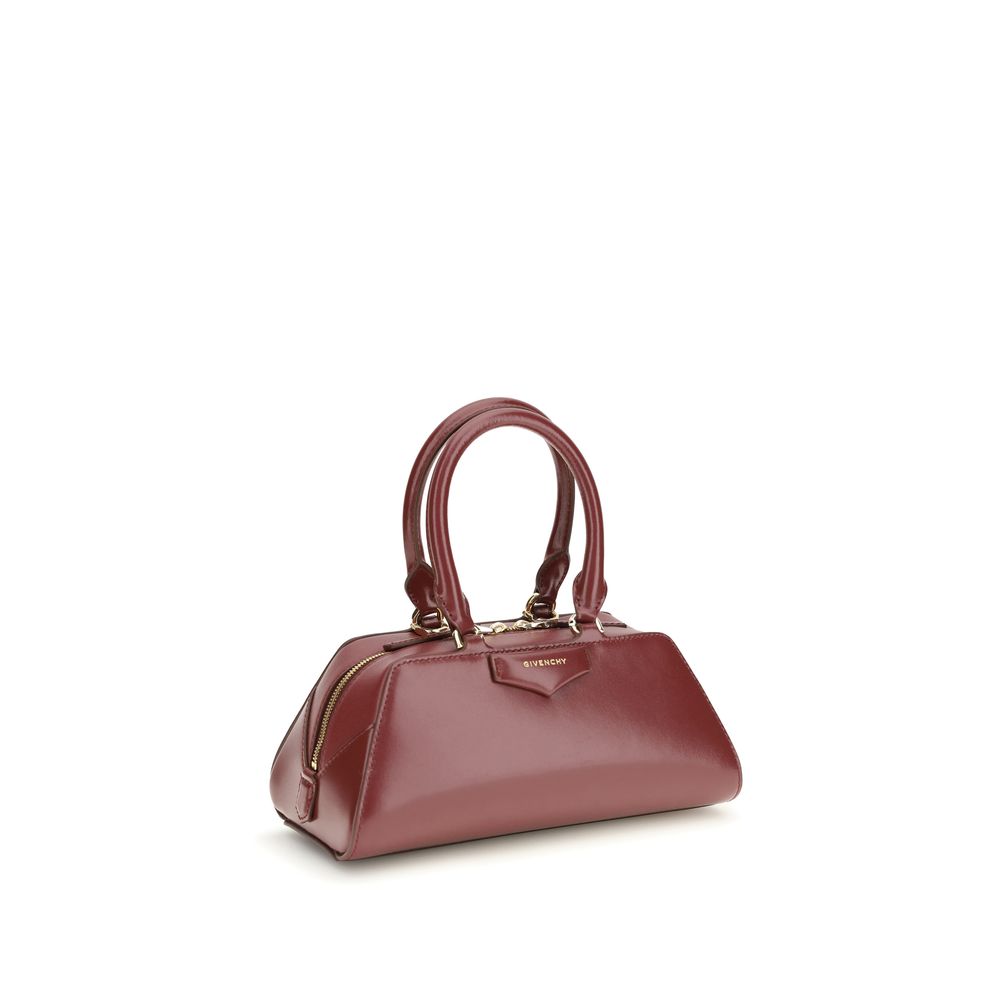 Givenchy Mini Antigona East-West Bag - Burgundy Box Leather