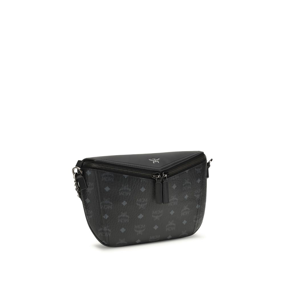 MCM Diamant 3D Crossbody Visetos Leather Mix – Black