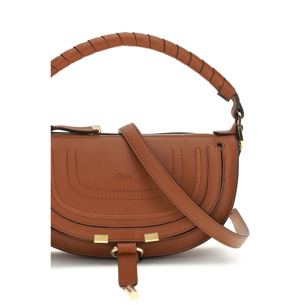 Chloé Mini Marcie Shoulder Bag - Clay Brown