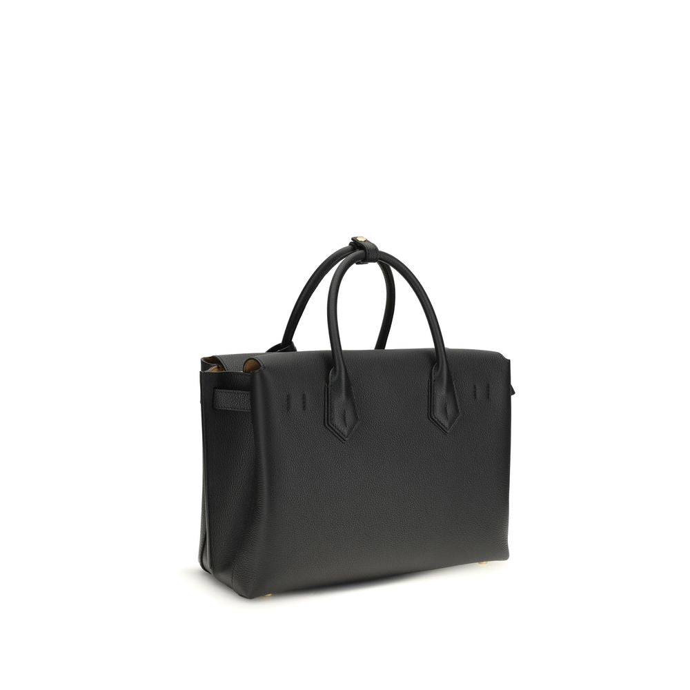 MCM Milla Medium Tote in Spanish Embossed Leather – Black