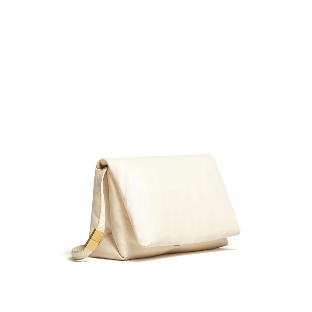 Marni Prisma Large Padded Shoulder Bag - Ivory
