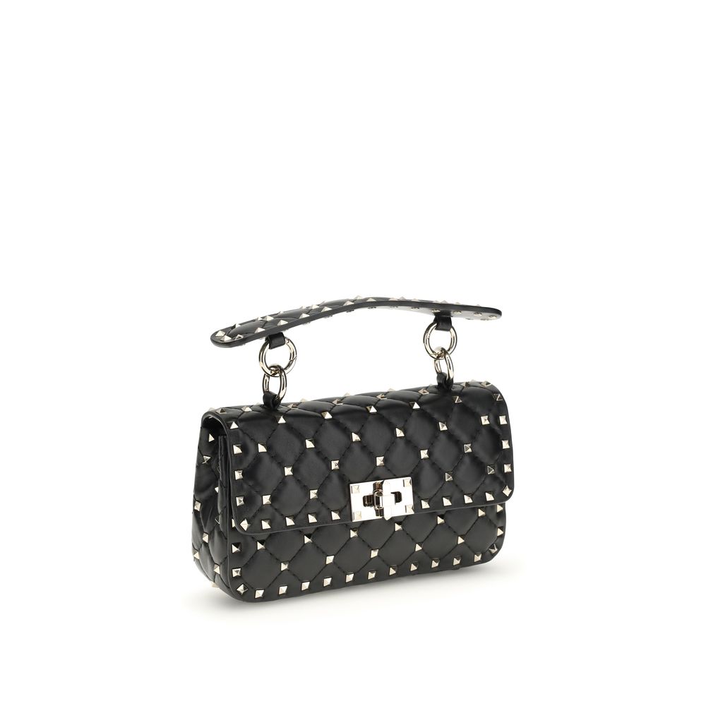 Valentino Garavani Rockstud Spike Handbag Small - Black