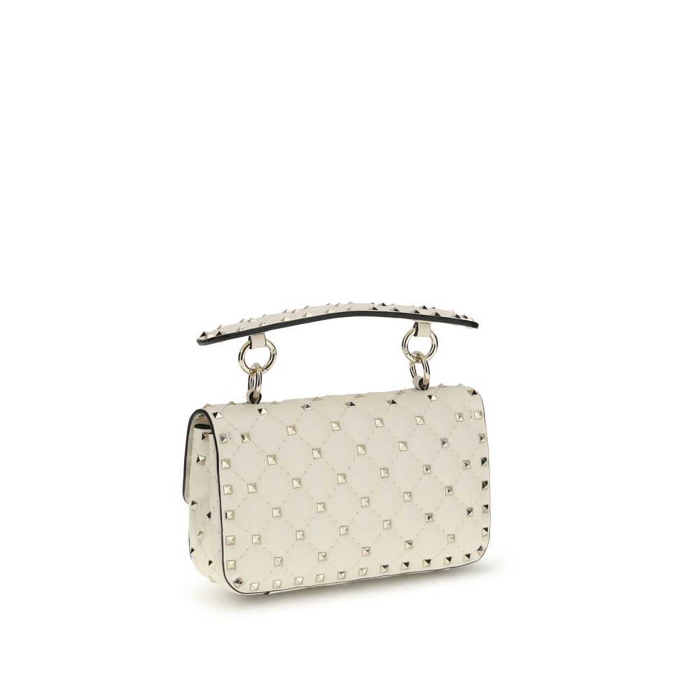 Valentino Garavani Rockstud Spike Handbag Small - White Ivory