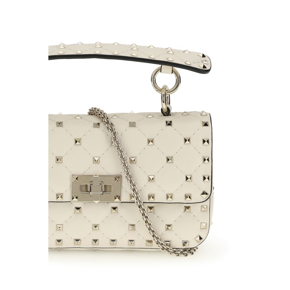 Valentino Garavani Rockstud Spike Handbag Small - White Ivory