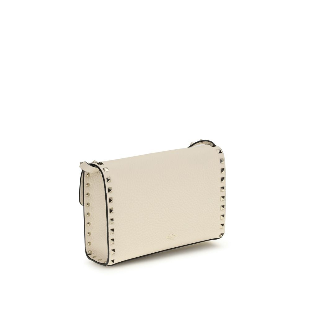 Valentino Garavani Rockstud Small Crossbody Bag - Cream Calfskin