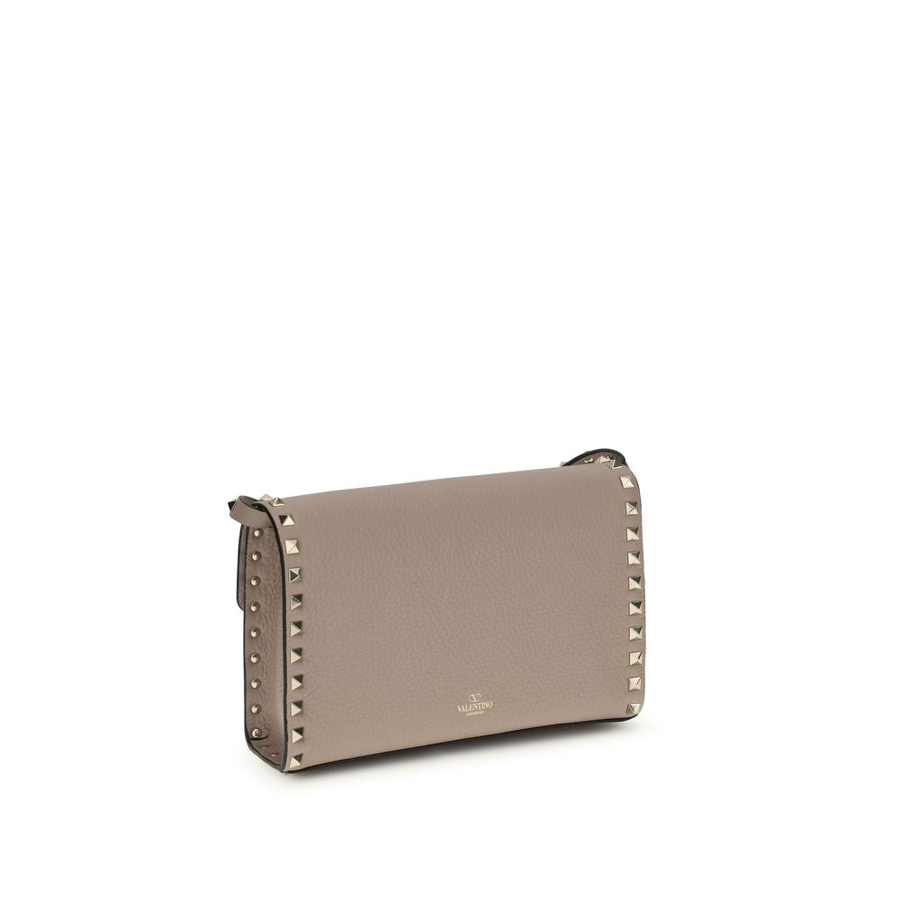 Valentino Garavani Rockstud Small Crossbody Bag - Poudre Calfskin