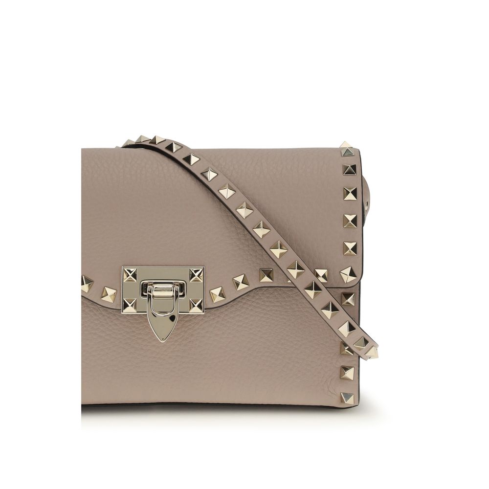 Valentino Garavani Rockstud Small Crossbody Bag - Poudre Calfskin