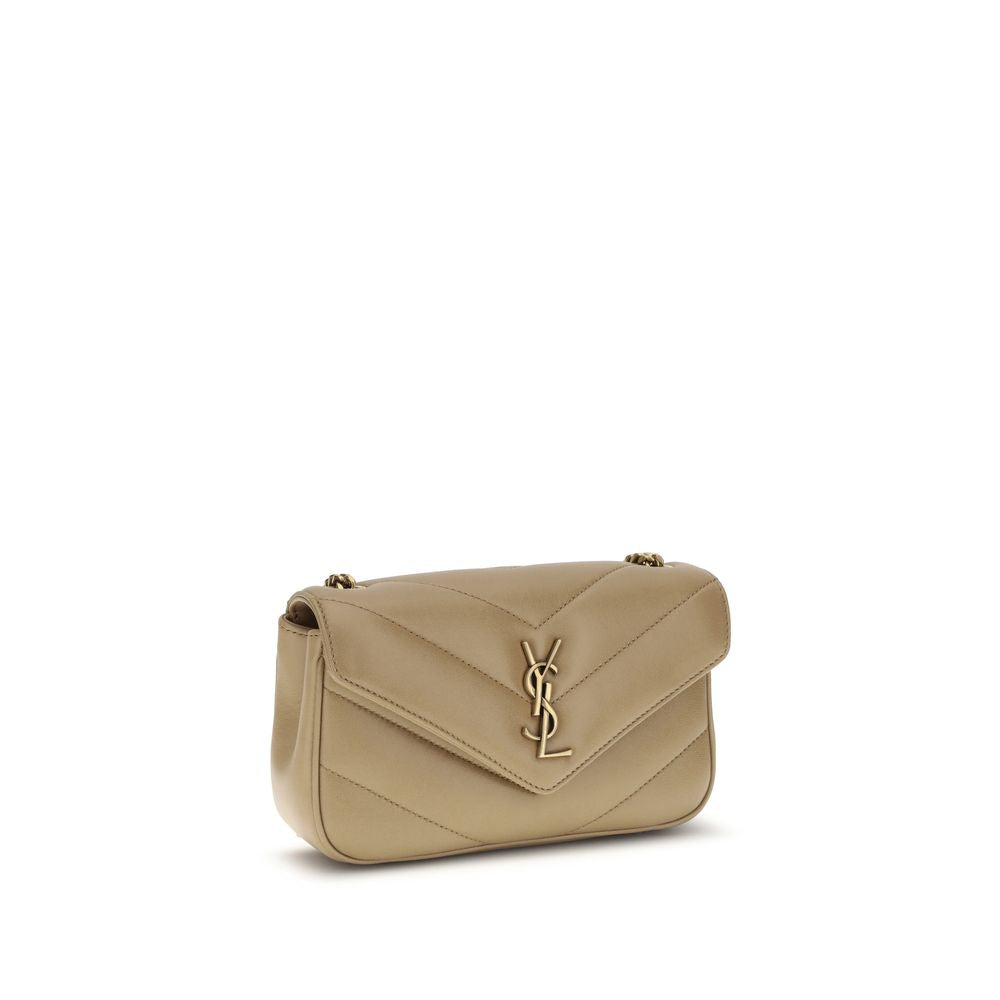 Saint Laurent Loulou Small Shoulder Bag - Beige