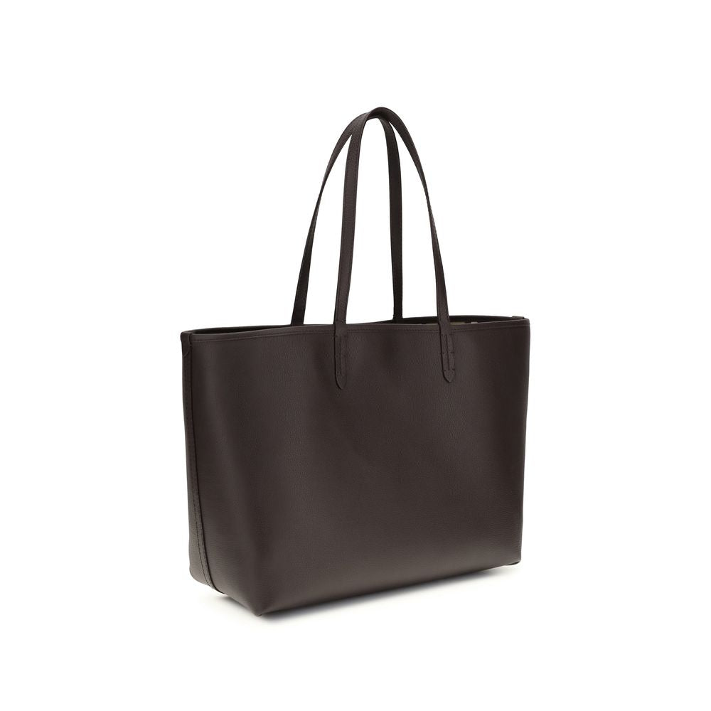 Burberry Medium Reversible Bloomsbury Tote - Peat Brown / Sand Beige