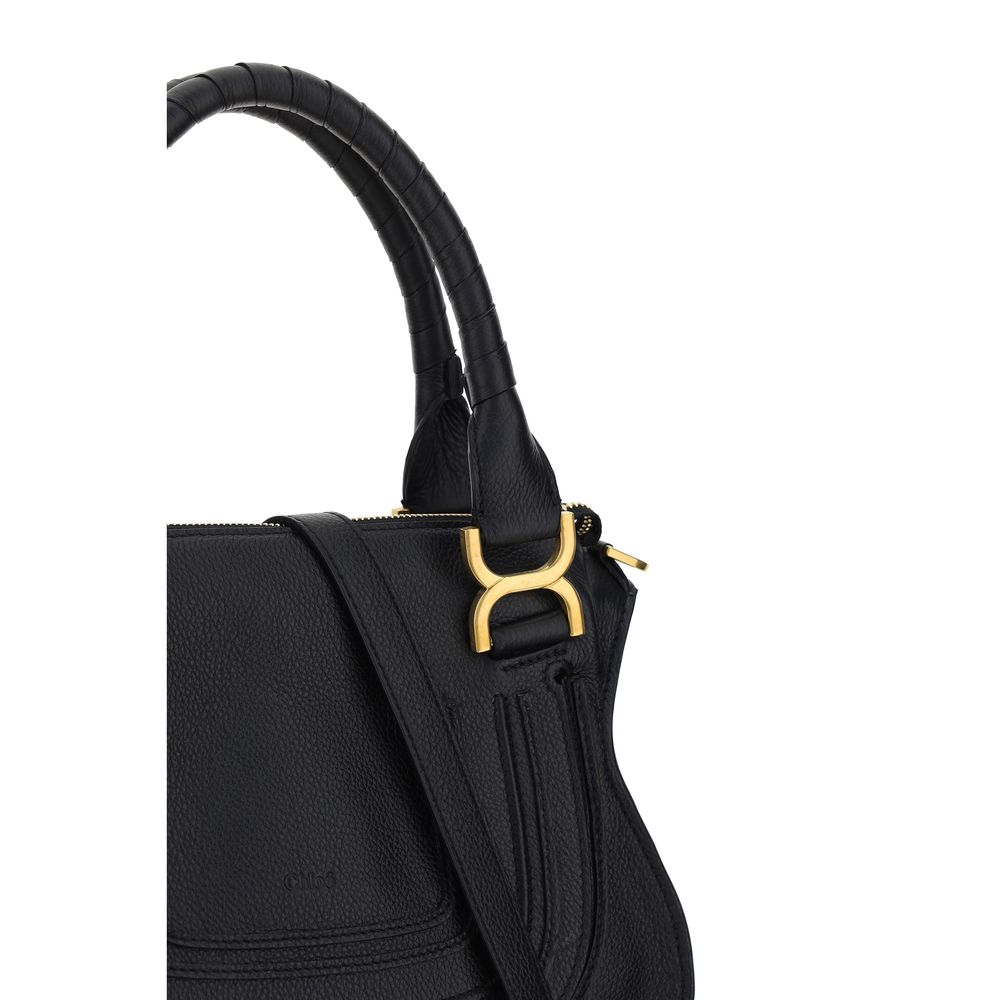 Chloé Small Marcie Double Carry Bag - Black