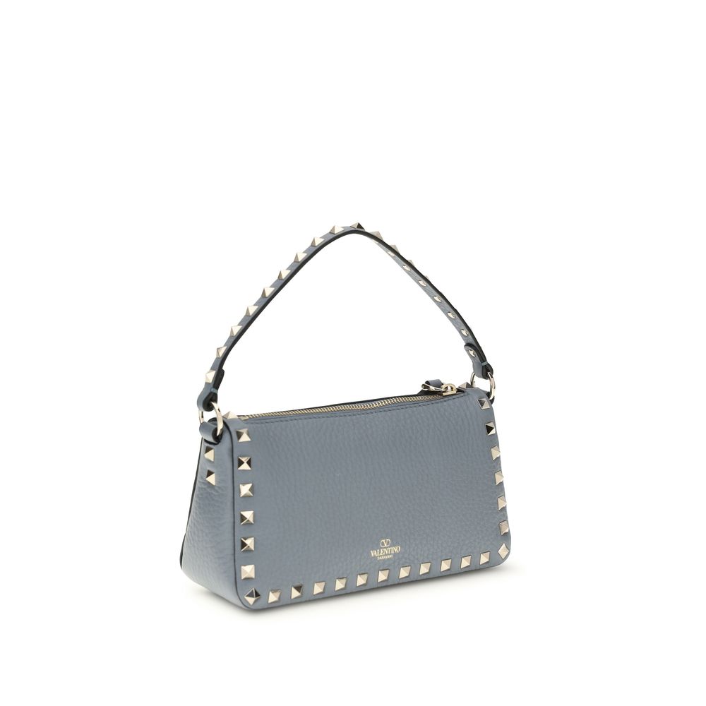 Valentino Garavani Rockstud Small Crossbody Bag w/ Hook Closure - Blue