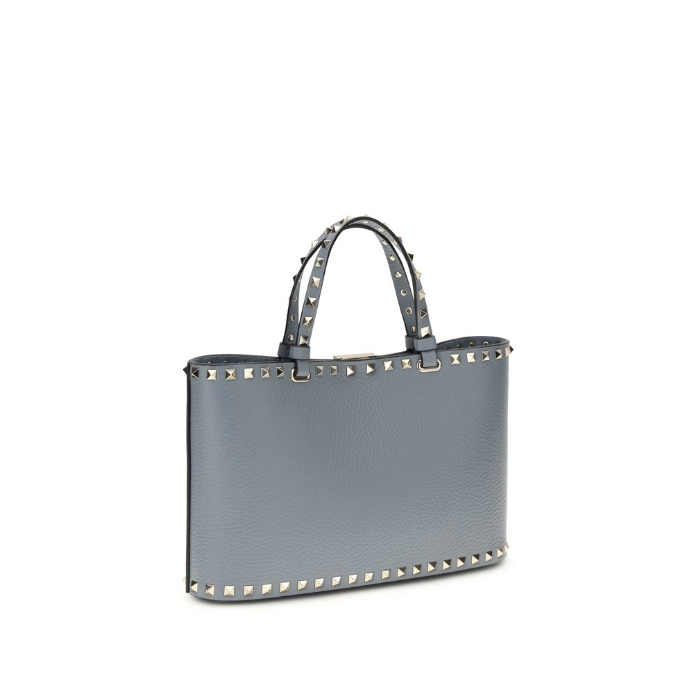 Valentino Garavani Rockstud Small Shopping Bag - Blue