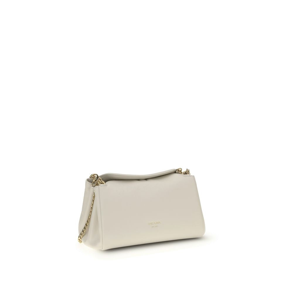 Prada Tumulte Small Nappa Leather Bag - White