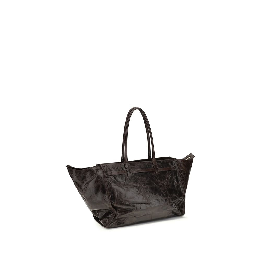 Benedetta Bruzziches Mame Weekend Shoulder Bag - Dark Brown Calfskin