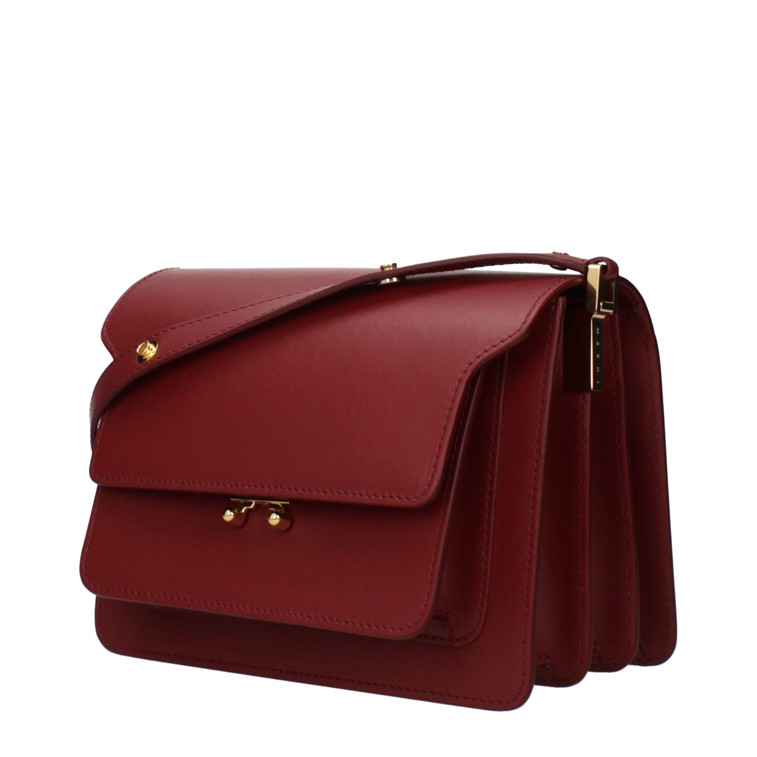 Marni Trunk Medium Bag - Burgundy