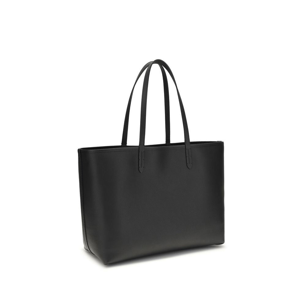 Burberry Medium Reversible Bloomsbury Tote - Black / Calico Beige