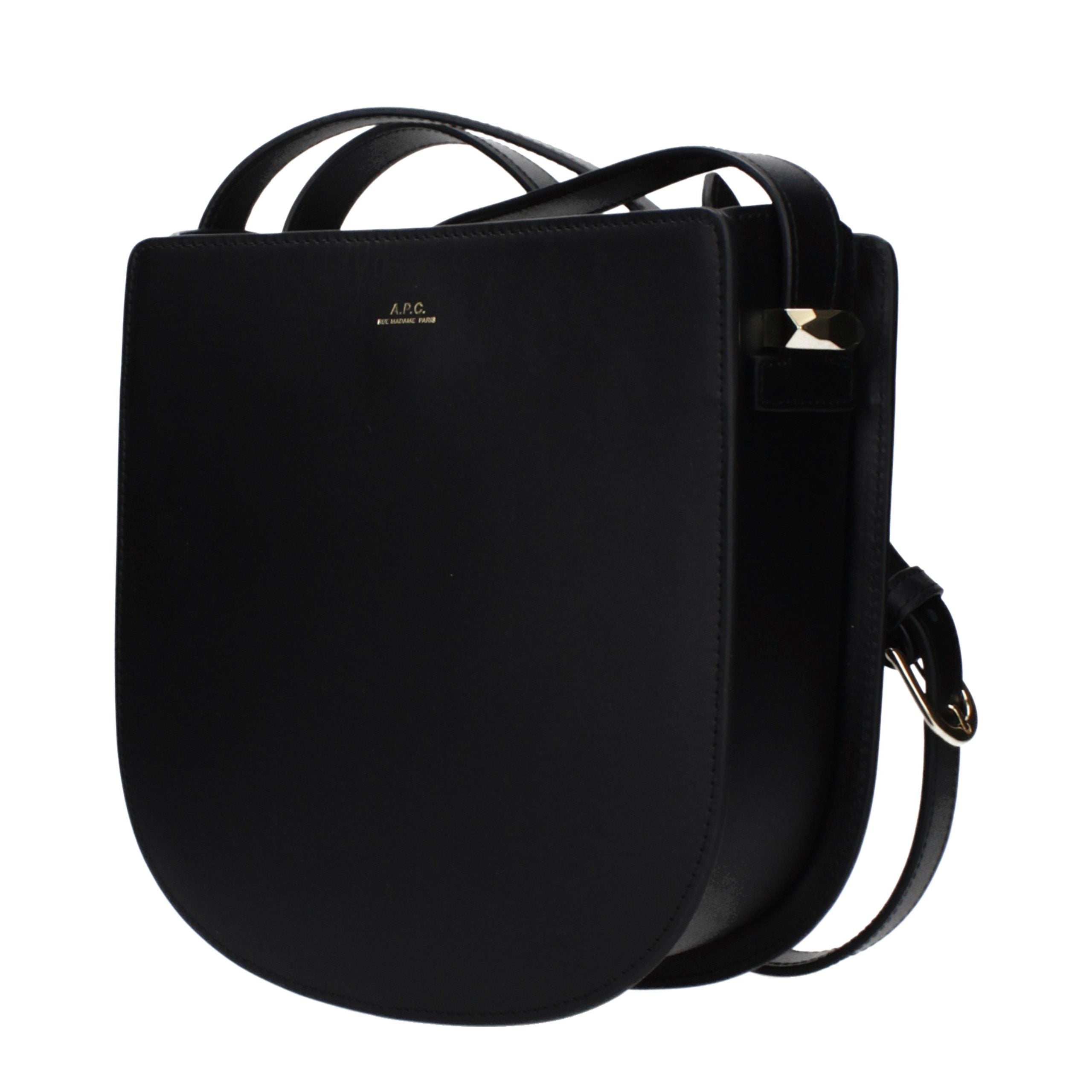 A.P.C. Geneva Hobo Crossbody Bag - Black