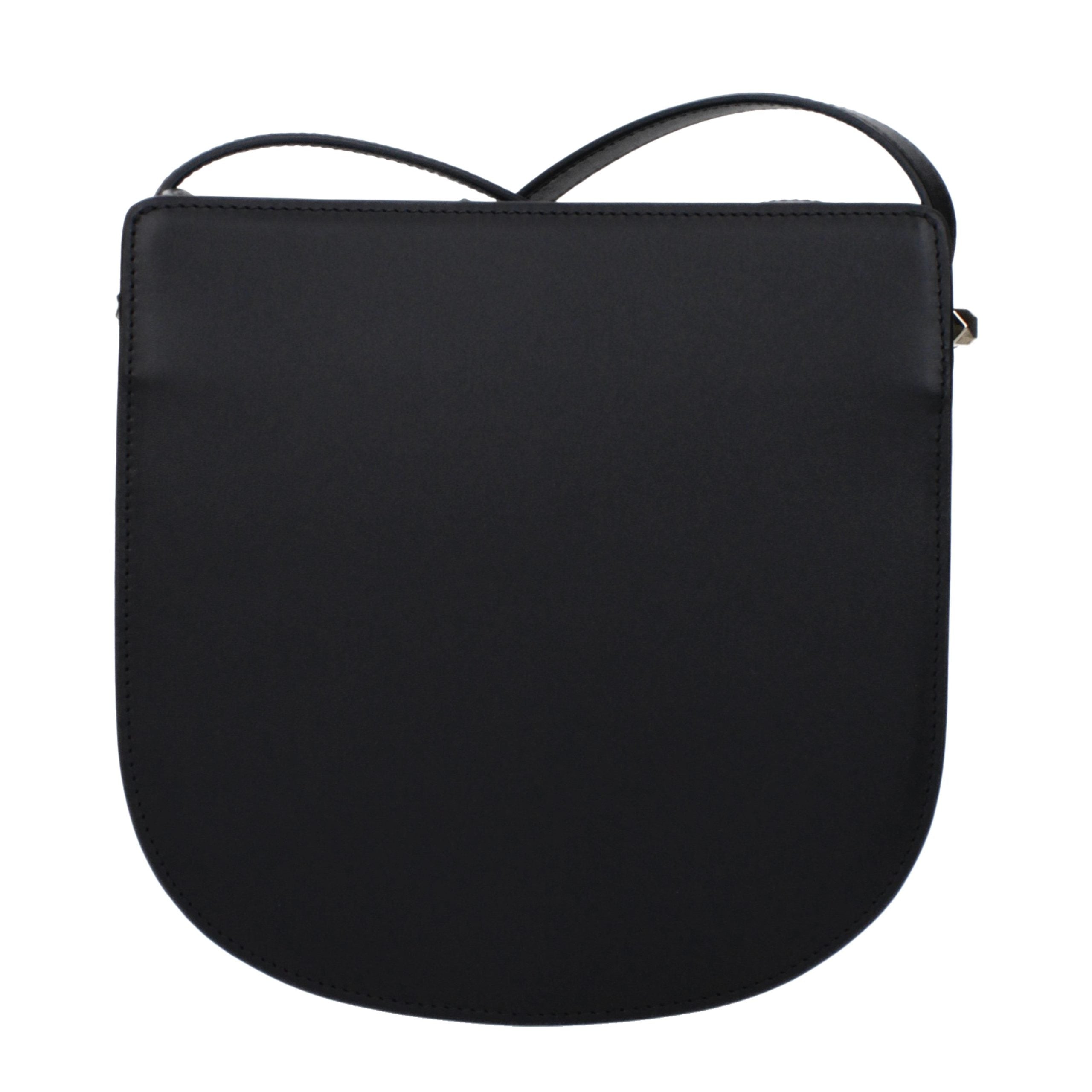 A.P.C. Geneva Hobo Crossbody Bag - Black