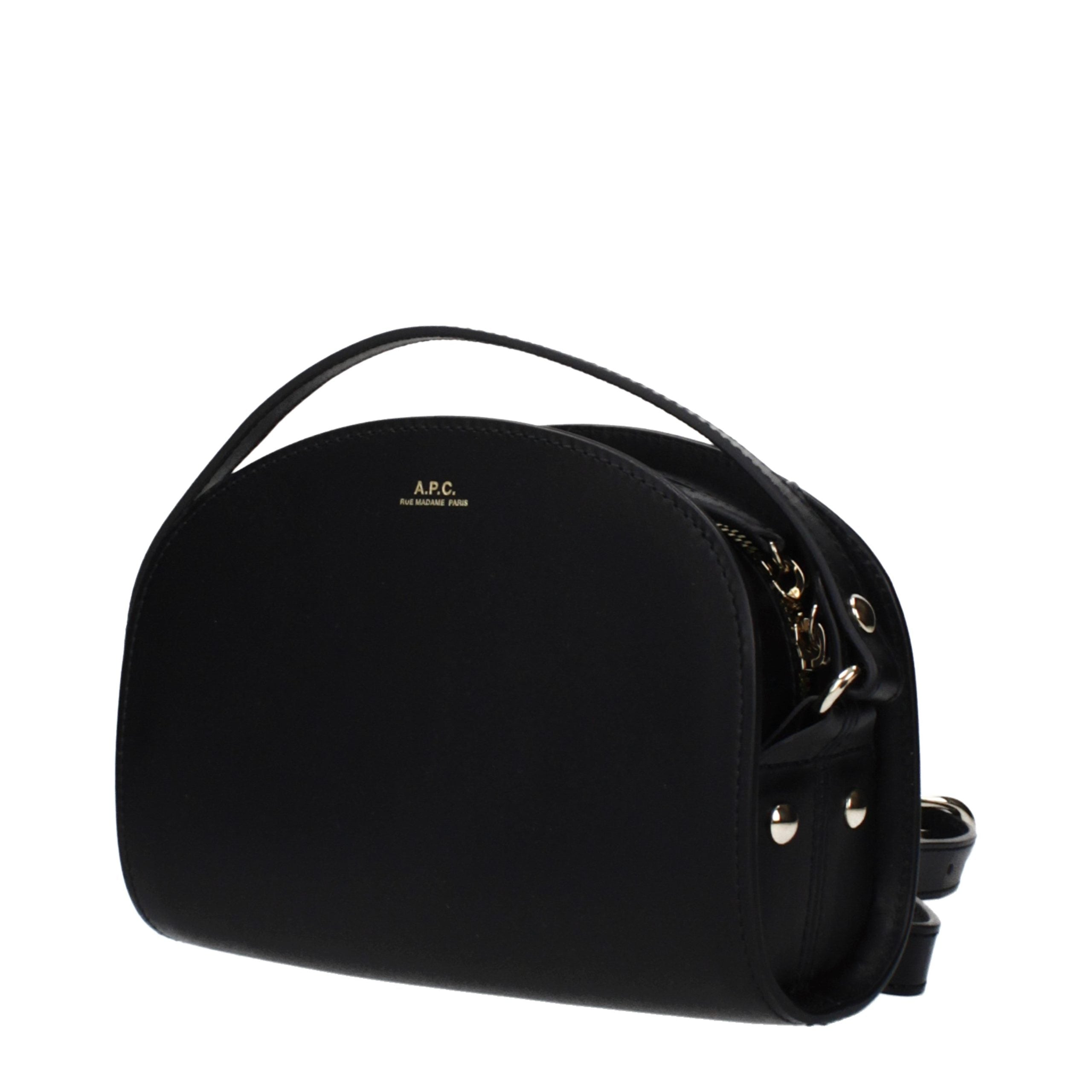 A.P.C. Demi-Lune Mini Bag Black Leather – The Exclusive Line