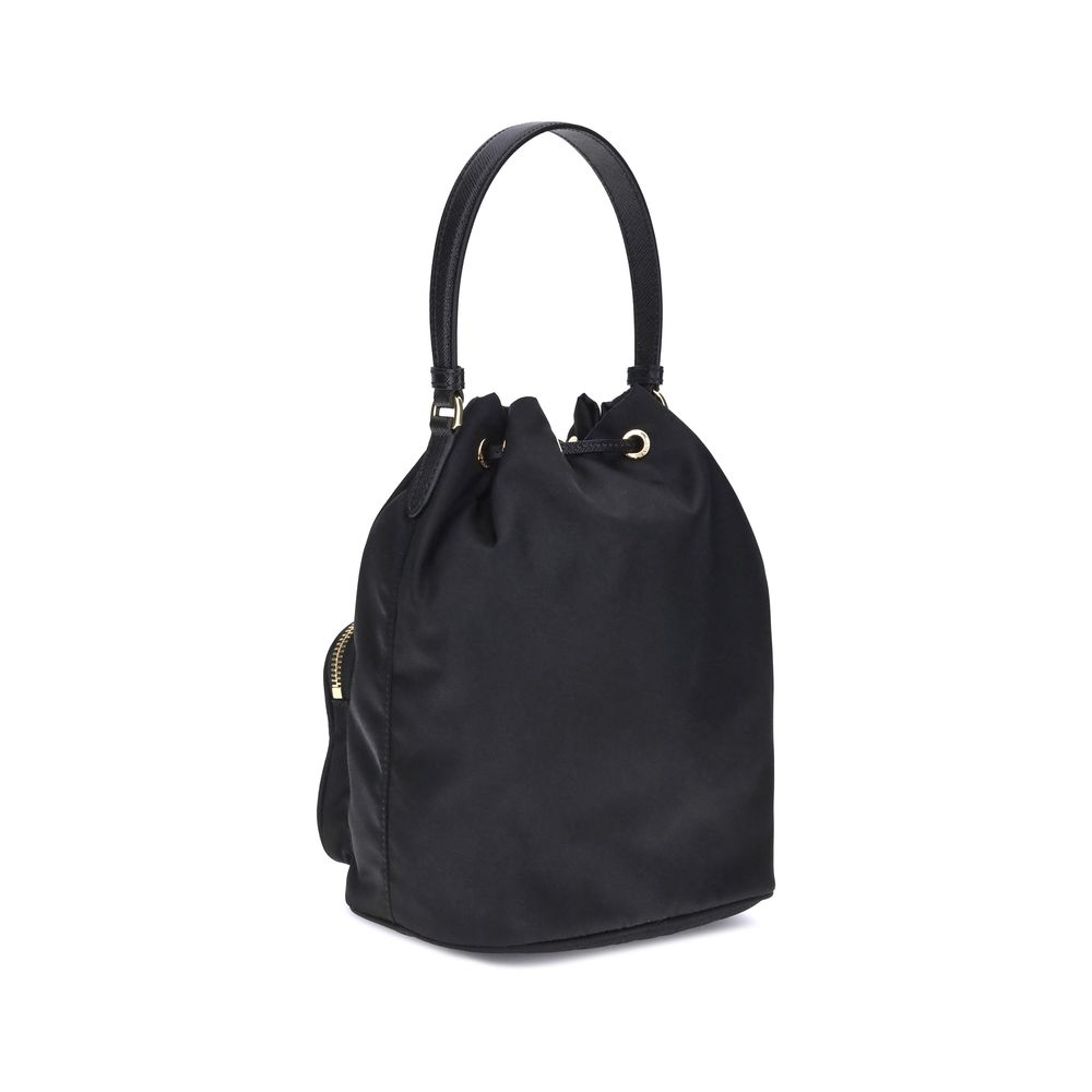 Prada Duet Re-Nylon Bucket Bag - Black