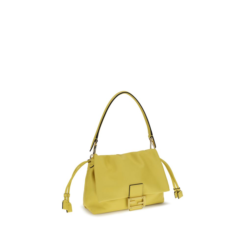 Fendi Mamma Baguette Medium - Broom Yellow Nappa Leather