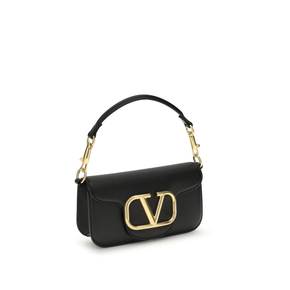 Valentino Garavani Locò Small Shoulder Bag in Calfskin – Black