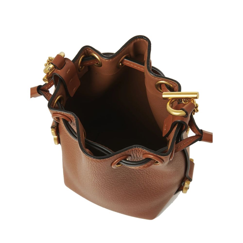 Chloé Marcie Mini Bucket Bag - Tan Leather