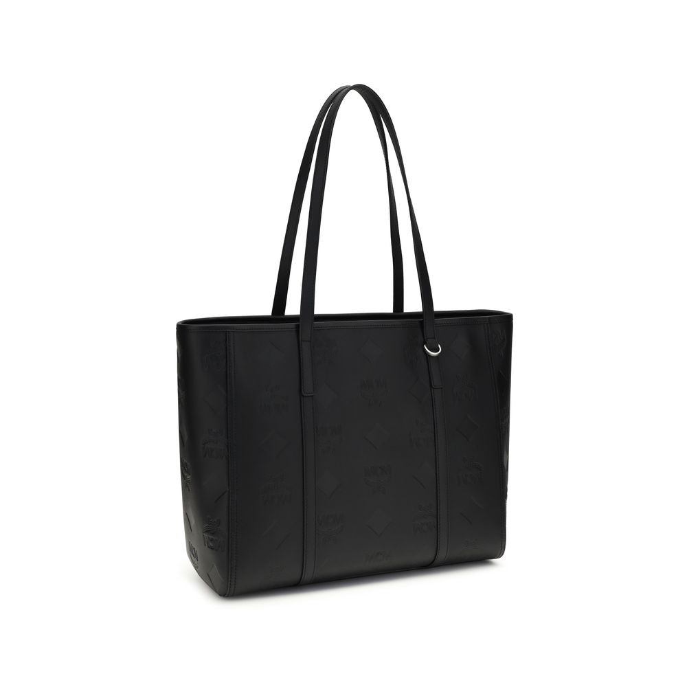 MCM Toni Top-Zip Shopper Medium – Black