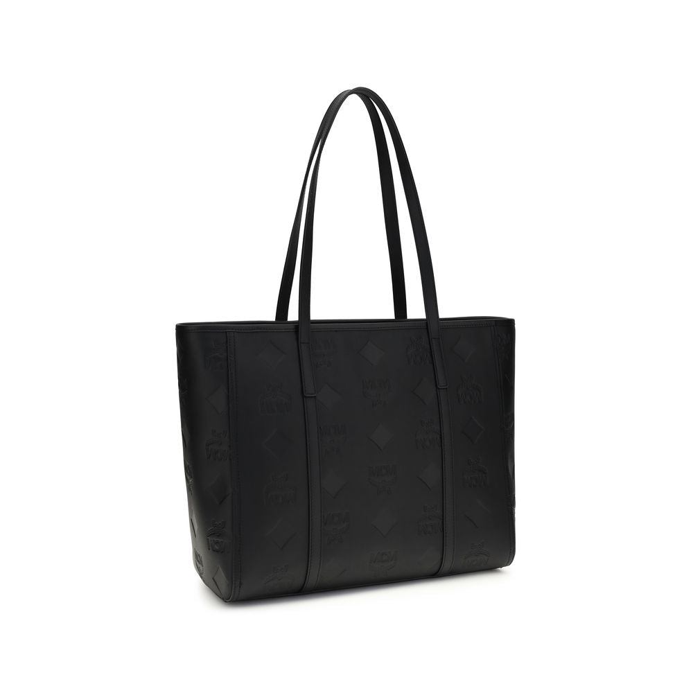 MCM Toni Top-Zip Shopper Medium – Black