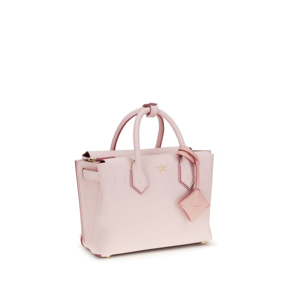 MCM Milla Tote Small – Lotus Pink Leather