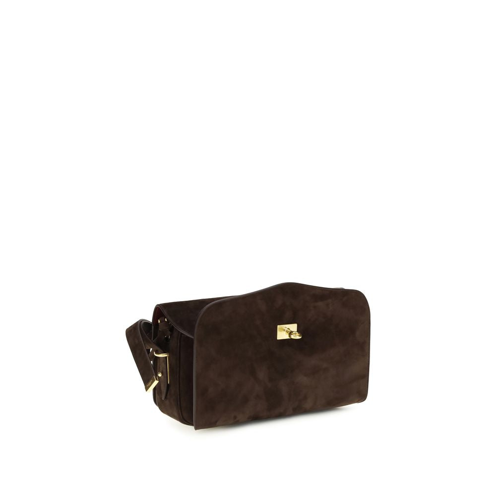 Balenciaga Le 7 Shoulder Bag Medium - Moka Suede