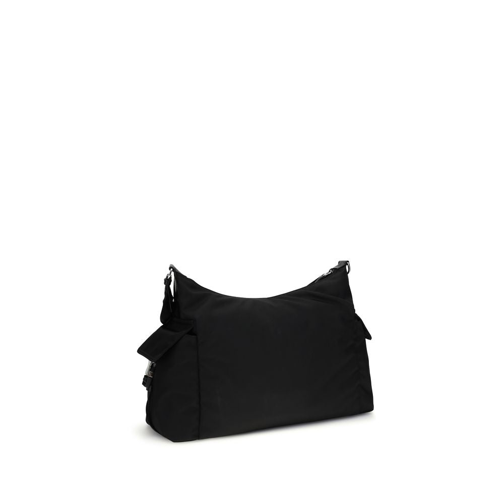 Prada Explore Re-Nylon and Leather Bag - Black