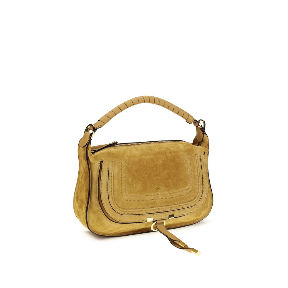 Chloé Small Marcie Shoulder Bag - Whispering Orange Suede