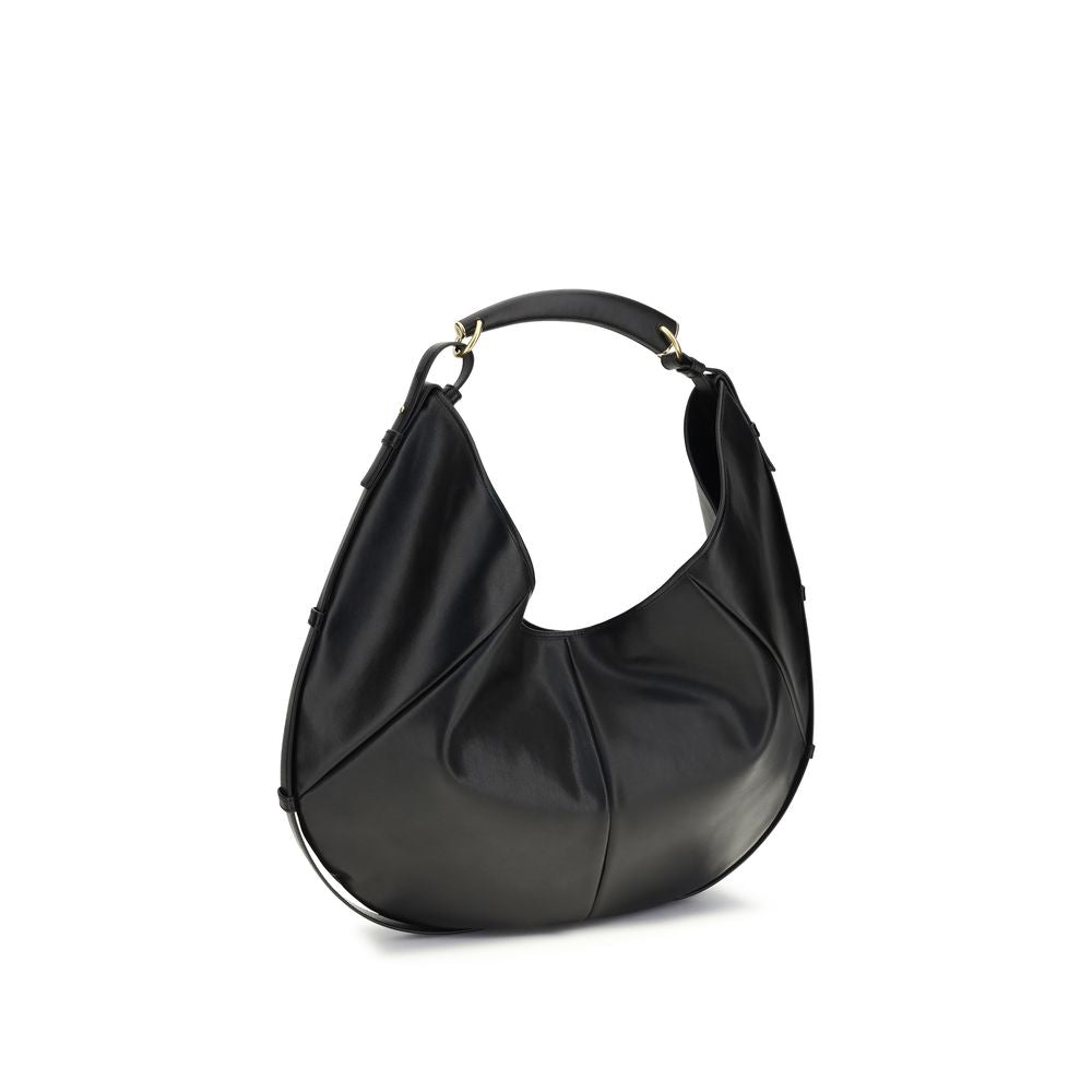 Saint Laurent Mombasa Large Hobo Bag - Black Supple Calfskin