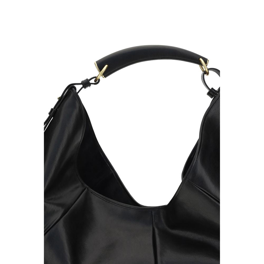 Saint Laurent Mombasa Large Hobo Bag - Black Supple Calfskin