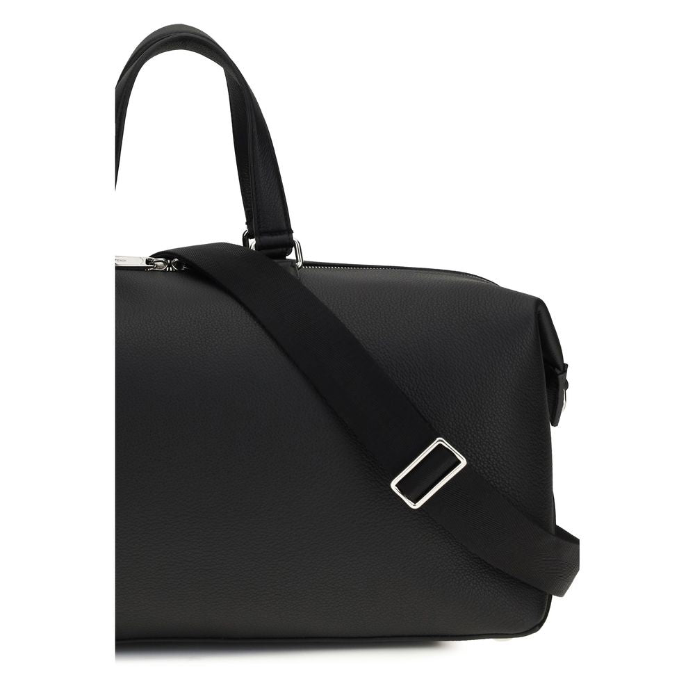 Fendi Lui 45 Duffle – Black Full-Grain Calfskin
