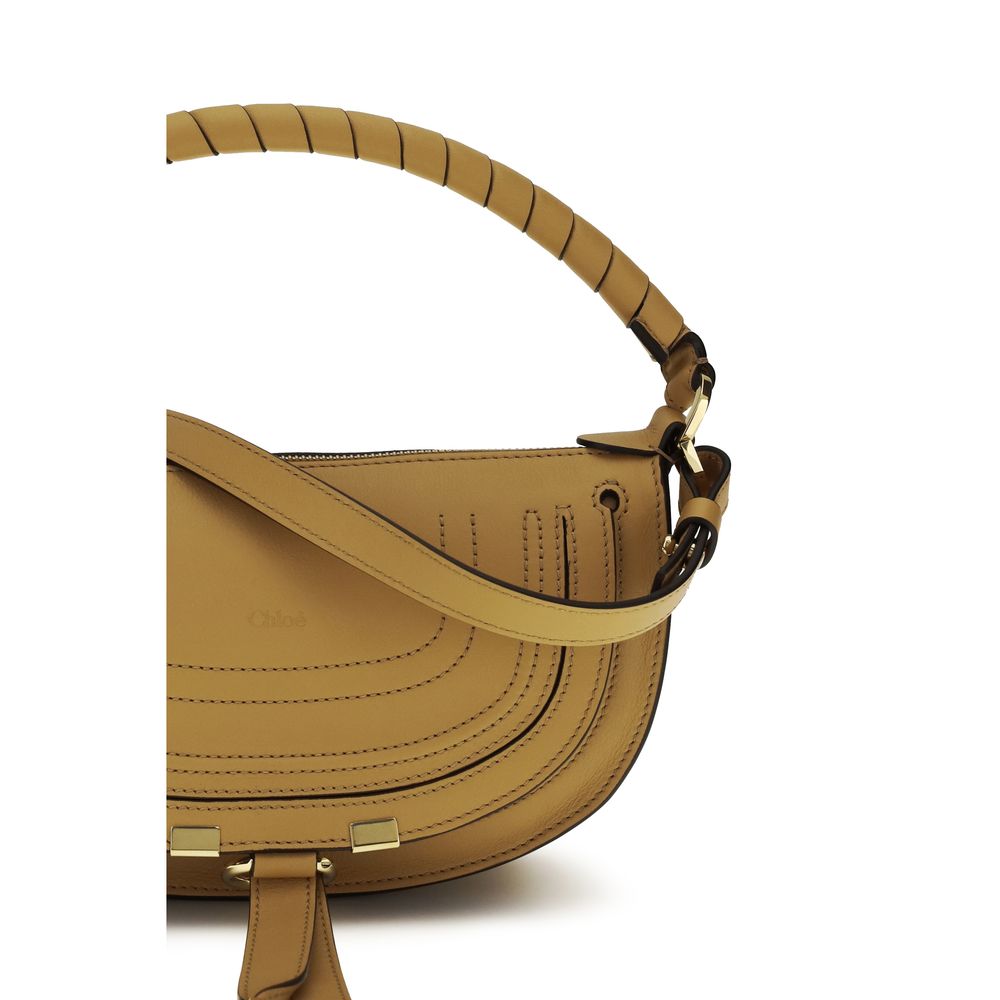 Chloé Mini Marcie Shoulder Bag - Tan