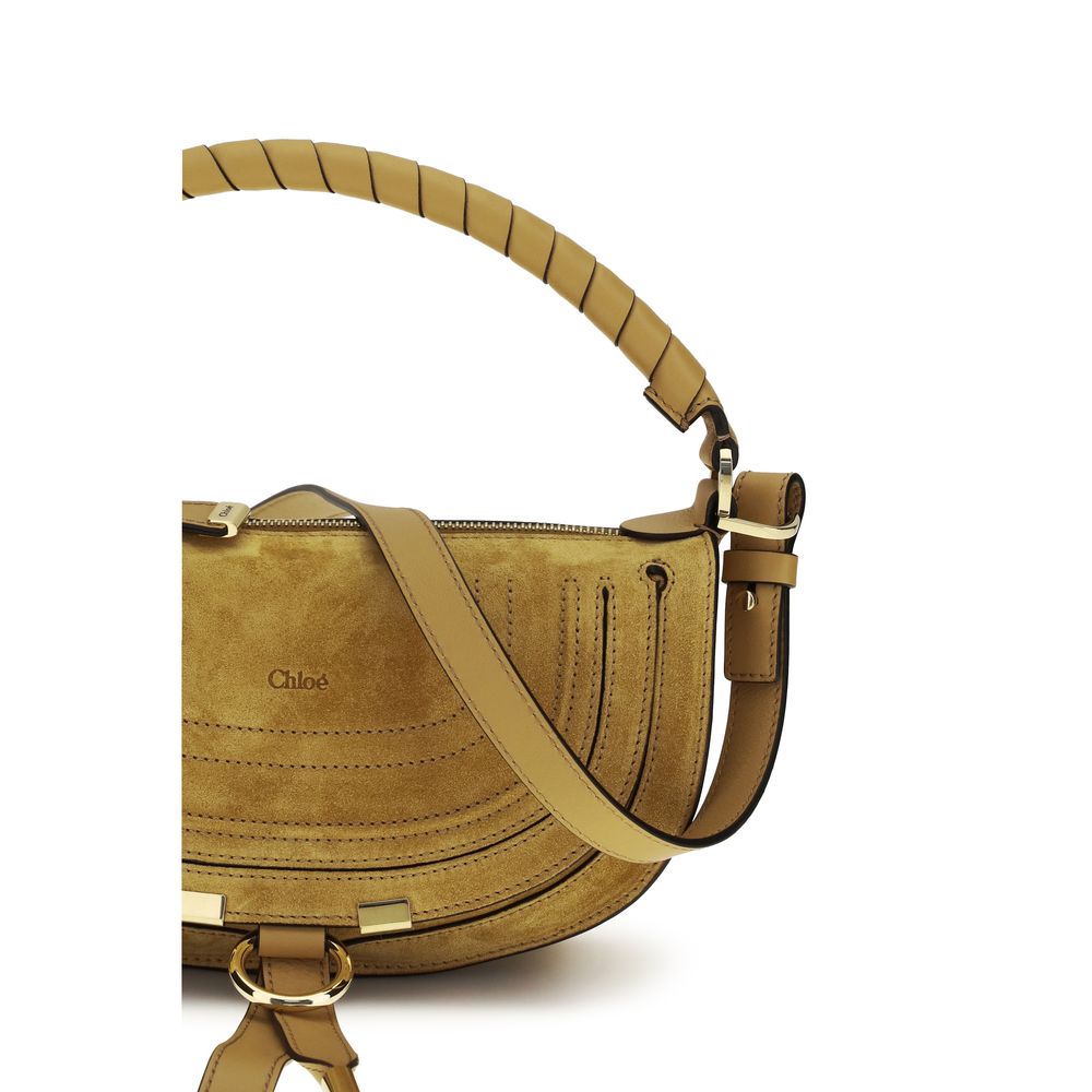 Chloé Mini Marcie Suede Shoulder Bag - Whispering Orange