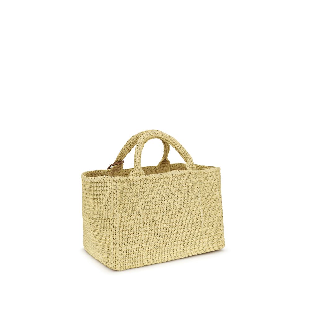 Prada Crochet Tote Bag Large - Natural