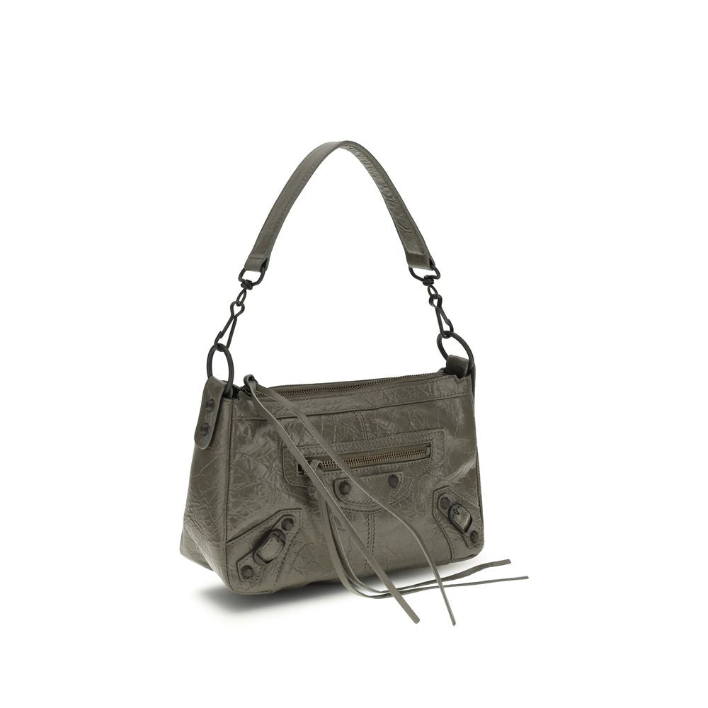 Balenciaga Le City Moto Mini Bag - Army Green Arena Lambskin