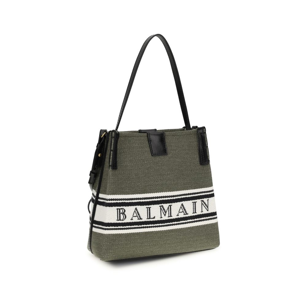 Balmain Release Bucket Bag - Canvas & Calfskin