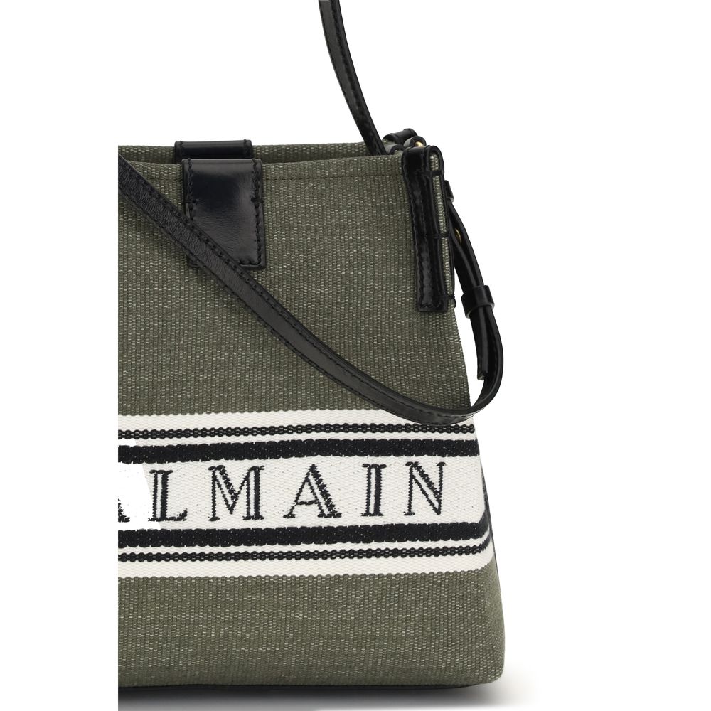 Balmain Release Bucket Bag - Canvas & Calfskin