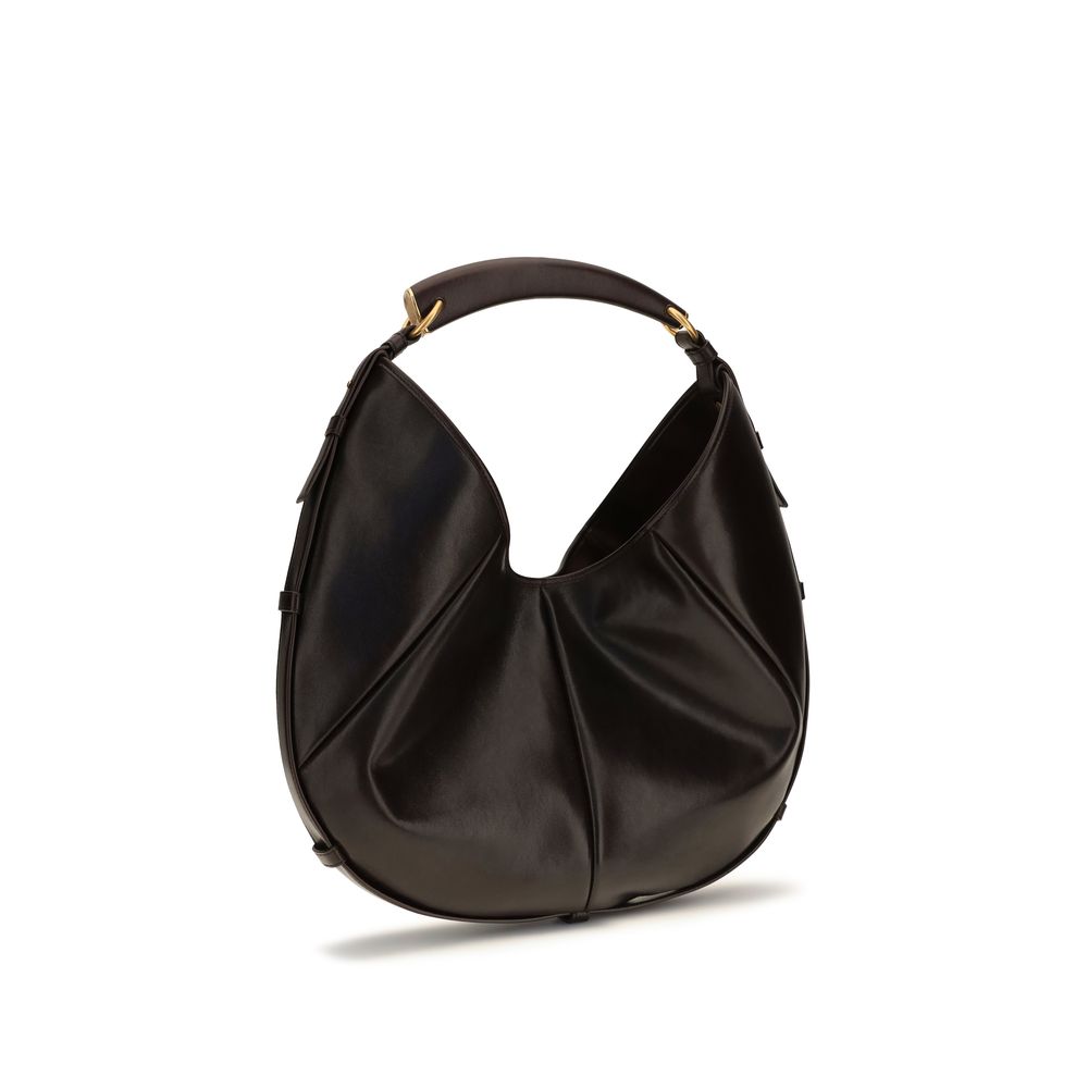 Saint Laurent Mombasa Medium Hobo Bag - Santal Brown Calfksin